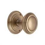Goodrich Door Knob on Rose in Antique Brass