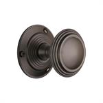 Goodrich Door Knob on Rose in Matt Bronze