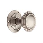 Goodrich Door Knob on Rose in Satin Nickel