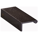 Edge Pull Cabinet Handle Hammered Design - 40mm Width in Matt Bronze