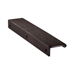 Edge Pull Cabinet Handle Hammered Design - 40mm Width in Matt Bronze