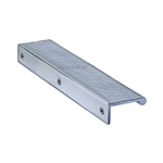 Edge Pull Cabinet Handle Hammered Design - 40mm Width in Polished Chrome