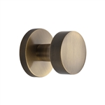 Knightsbridge Knurled Knob on Knurled Concealed base in Antique Brass