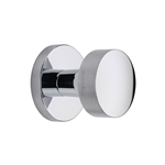 Knightsbridge Knurled Knob on Knurled Concealed base in Polished Chrome