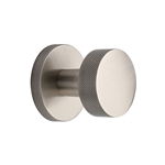 Knightsbridge Knurled Knob on Knurled Concealed base in Satin Nickel