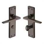 Kendal Door Handle on Plate in Matt Bronze