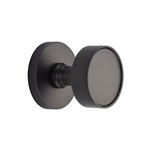 Owen Knurled Knob on Knurled Concealed Base in Matt Bronze