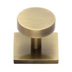 Disc Cabinet Knob With Square Backplate