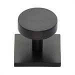 Disc Cabinet Knob With Square Backplate
