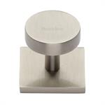Disc Cabinet Knob With Square Backplate