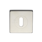 Square Key Escutcheon Polished Finish