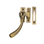 Lockable Casement Window Fastener Ball Design  in Antique Brass