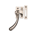 Lockable Casement Window Fastener Ball Design  in Polished Nickel Finish