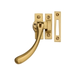 Lockable Casement Window Fastener Ball Design  in Satin Brass