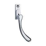 Lockable Right-Handed Espagnolette Handle Ball Design in Polished Chrome