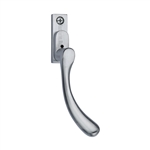Lockable Right-Handed Espagnolette Handle Ball Design in Satin Chrome