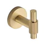 Heritage Brass Knurled Bar Hook in Satin Brass