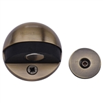 Heritage Brass Round Shielded Magnetic Door Stop in Antique Brass