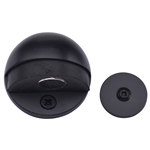 Heritage Brass Round Shielded Magnetic Door Stop in Matt Black