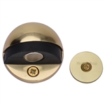 Heritage Brass Round Shielded Magnetic Door Stop in Polished Brass