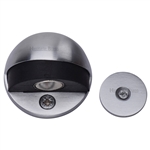 Heritage Brass Round Shielded Magnetic Door Stop in Satin Chrome