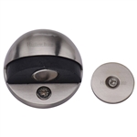 Heritage Brass Round Shielded Magnetic Door Stop in Satin Nickel