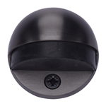 Round Shielded Floor Mounted Door Stop  in Matt Bronze