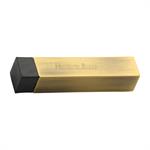 Square Wall Mounted Door Stop in Antique Brass
