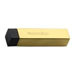 Square Wall Mounted Door Stop in Polished Brass