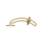 Quadrant Stay in Polished Brass
