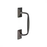 Door Pull Handle Offset in Matt Bronze