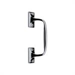 Door Pull Handle Offset in Polished Chrome