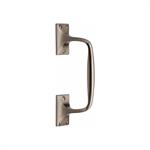 Door Pull Handle Offset in Satin Nickel