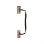 Door Pull Handle Offset in Satin Nickel