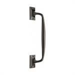 Door Pull Handle Offset in Matt Bronze