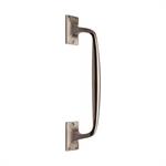 Door Pull Handle Offset in Satin Nickel