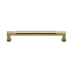 Bauhaus Door Pull Handle in Polished Brass