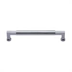 Bauhaus Door Pull Handle in Polished Chrome