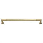 Bauhaus Door Pull Handle in Polished Brass
