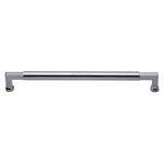 Bauhaus Door Pull Handle in Polished Chrome