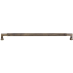 Bauhaus Door Pull Handle in Antique Brass