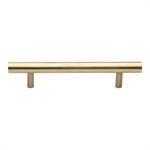 Bar Door Pull Handle in Satin Brass