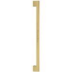 Metro Door Pull Handle in Satin Brass