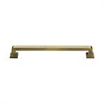 Square Vintage Pull in Antique Brass