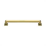 Square Vintage Pull in Polished Brass