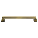 Square Vintage Pull in Antique Brass