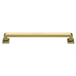 Square Vintage Pull in Polished Brass