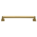 Square Vintage Pull in Satin Brass
