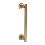 Classic Door Pull Handle in Polished Brass