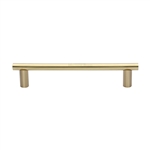Round Bar Door Pull Handle - V2059 in Satin Brass